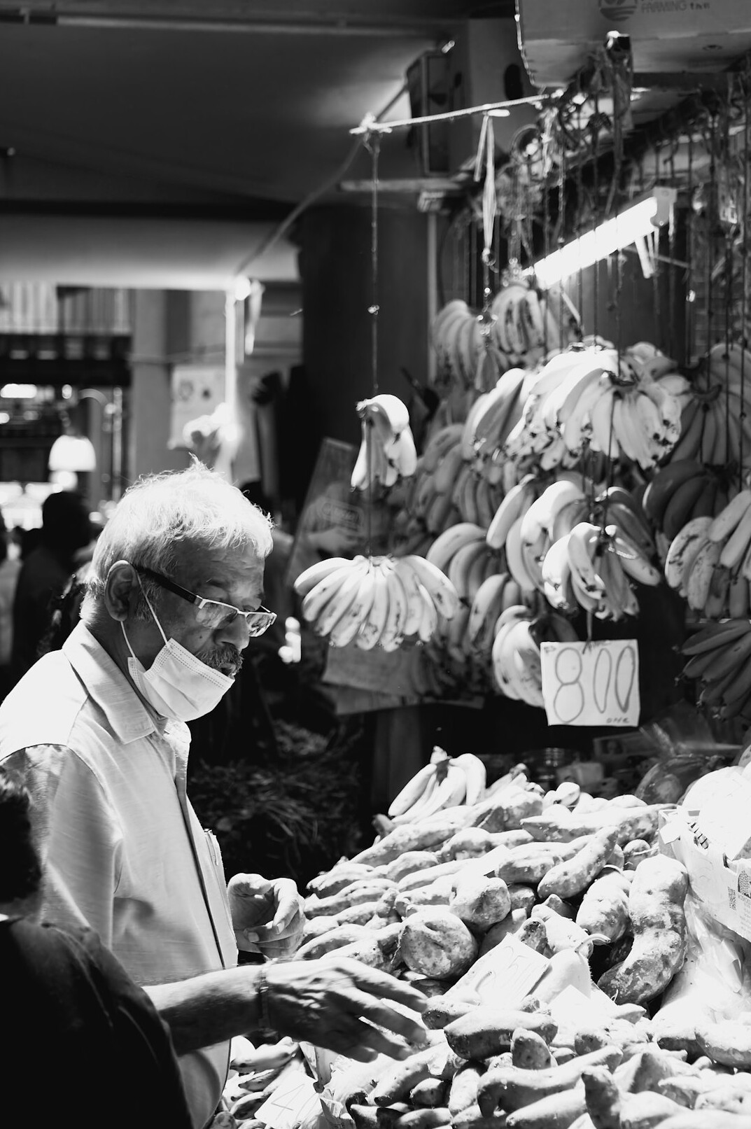 elderly woman supermarket
